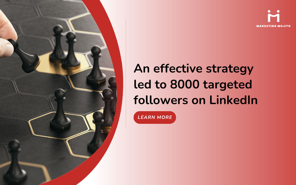 An effective strategy led to 8000 targeted followers on LinkedIn