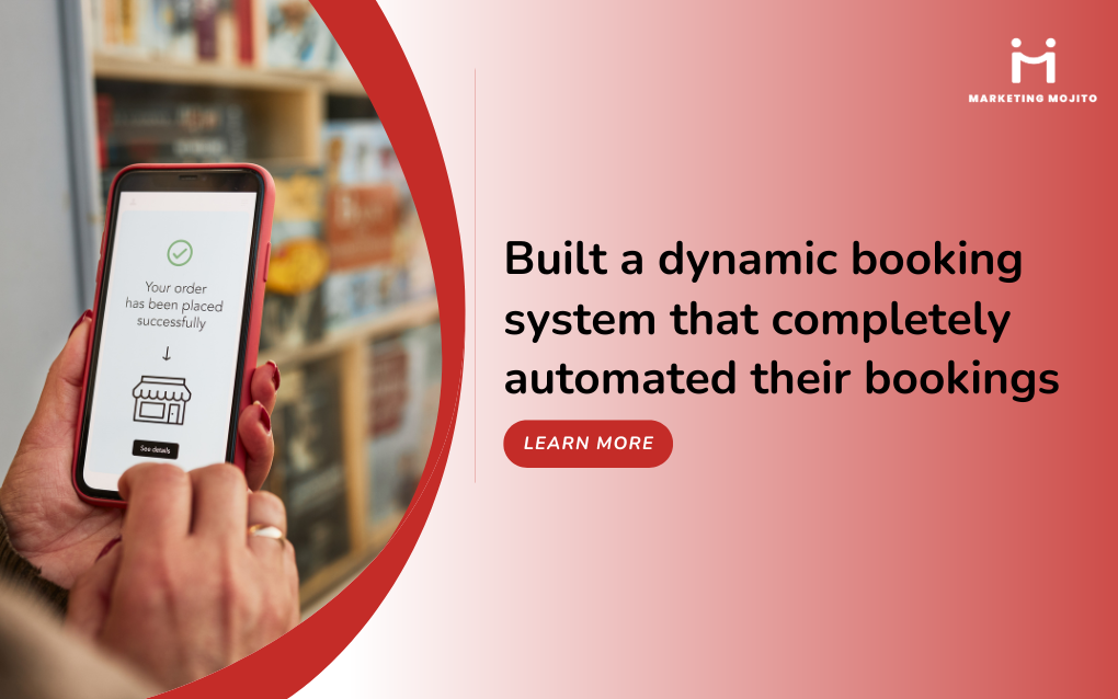 Built a dynamic booking system that completely automated their bookings